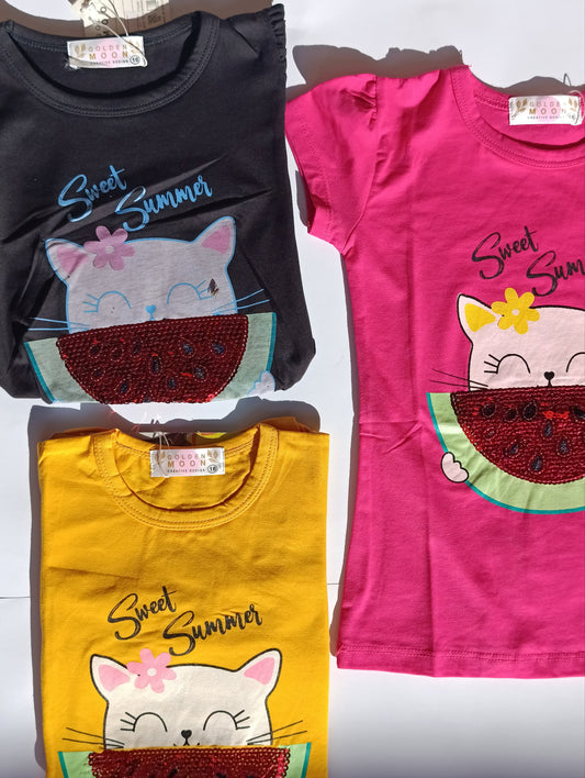 Girls cotton T-shirt